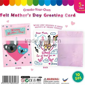 Felt Mother's Day Greeting Card Pack of 10 thumbnail-1