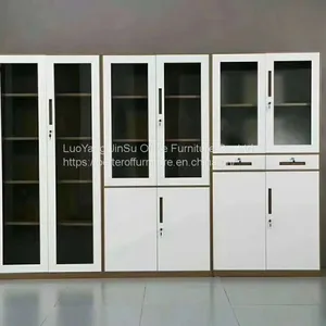 Book Shelf Blue and Gray Color Office Steel Cabinet Without Door H1850XW900XD400mm thumbnail-4