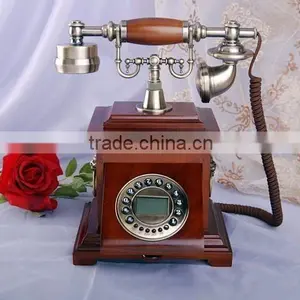 Anqitue Wooden Box Caller ID Phone thumbnail-1
