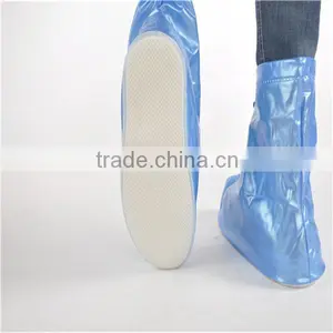 Womens Pvc Short Cheap Waterproof Rain Boot/shoe Covers thumbnail-3