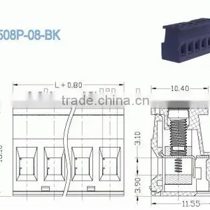 Termin Block Female Plug In Terminal Block Connector 5.08mm 300V 18A PCB Pluggable Terminal Blocks thumbnail-2