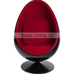 Living Room Furniture Fiberglass Eye Ball Chair,fiberglass Oval Egg Shaped Chair thumbnail-2