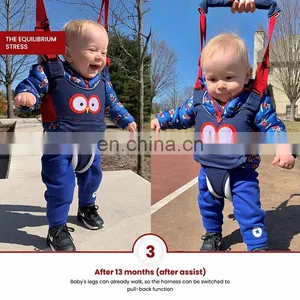 Adjustable Handheld Baby Walking Harness for Kids Walker Assistant Belt Safe Standing Learning Helper thumbnail-3
