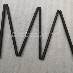 Ultralight 185cm 6ft Carbon Fiber Foldable Tube Carbon Fiber Camping Tent Pole Carbon Fiber Greenhouse Pole thumbnail-1