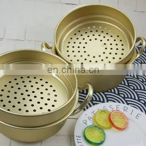 New Style Yellow Cookware Wholesale for Camping Durable Aluminum Cooking Pot And Set thumbnail-1