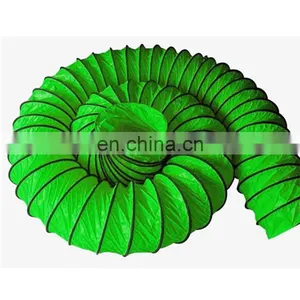 PVC Coated Polyester Vinyl Waterproof Flexible Ventilation Ducting Pipe Air Duct For Underground Project thumbnail-4