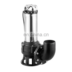 Bomba sumergible de aguas residuales de acero inoxidable de alta resistencia de 10hp y 6 pulgadas thumbnail-1