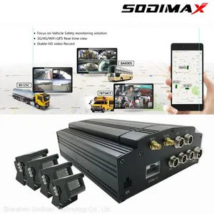 FL & OEM GPS 4G WiFi Ai HD Mdvr 8CH 1080P/720p Vehicle Hard Disk HDD Ai Adas Dsm Mobile DVR With Cmsv Tracking Platform thumbnail-1