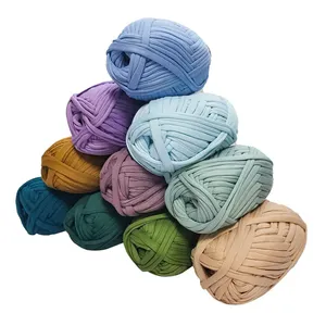 China Yarn Factory 100% Polyester T-shirt Handbag Knitting Crochet Yarn thumbnail-2