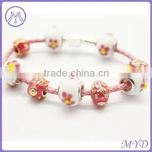 Handmade Color Leather Bracelets Wholesale With DIY Beads thumbnail-2