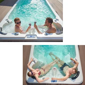 Factory Whole Sell Outdoor Swimming Spa Pool Swim Spa Whirlpool Hot Tub thumbnail-5