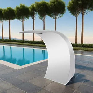 Durable 304 Stainless Steel Arc Hook Strong Spring Garden Decoration Waterfall for Swimming Pool-Pool Tools & Accessories thumbnail-1