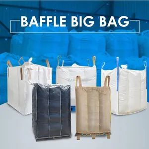 1000kgs Super Sack Spout Bottom Option (Discharge) FIBC Jumbo Bag High Quality 1250kgs Bulk Bag Dustproof 1ton Tote Big Bag thumbnail-1