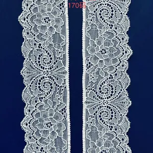 Lace Stretchy Lace Ribbon Elastic Trim Fabric With Floral Pattern for Bridal Wedding Decorations Sewing DIY Making and DIY Crafts thumbnail-1