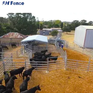 Competitive Price High Quality Hot Dipped Galvanized Livestock Yard Cattle Panel Heavy Duty Rural Fencing thumbnail-6