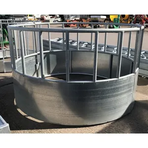 Bale Hay Automatic Feeder Wild Galvanized Animal Horse Stable Feeder Round Feeder Cast Iron thumbnail-4
