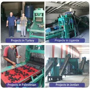 Stainless Steel PLC Hydraulic Sawdust Charcoal Press Briquette Machine Compressed Coal Making Machine EPC thumbnail-5