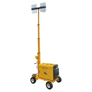 Low Noise Diesel Generator Powered Mobile Outdoor Light Tower thumbnail-1