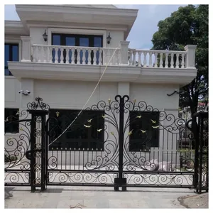 Home Garden Driveway Gates Wrought Iron Gate Aluminum Gate Design China thumbnail-5