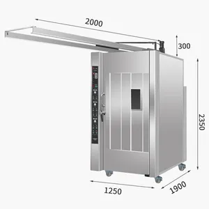 MO-QDMECH Suckling Pig Roasting Oven Gas Commercial Roaster Machine RL136 Stainless Steel 100mm Insulation Layer thumbnail-1