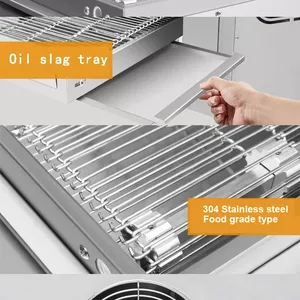 Electric Conveyor Pizza Oven QD-20H 11kW Stainless Steel Tunnel Baking Machine for Professional Pizza Making thumbnail-3
