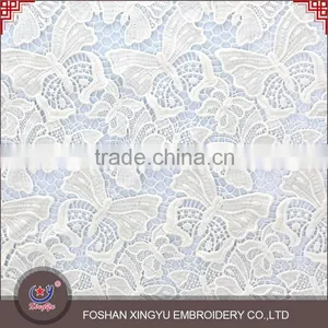 Top Quantity New Product Leaves Pattern Bulk White Dress Making Indian Embroidery Fancy Laces Fabric thumbnail-2