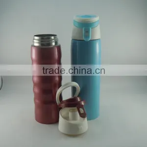 2016 Newly Hot Sale Concise Manufactured Double Wall Stainless Steel Vacuum Flask With Flastic Lid thumbnail-5