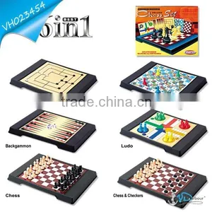 6 in 1 Plastic Chess Game Set thumbnail-1