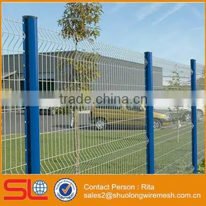3D Curved Welded Wire Mesh Fence Panel thumbnail-1
