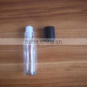 6ml Frosted Roll on Glass Bottle With White Cap thumbnail-2