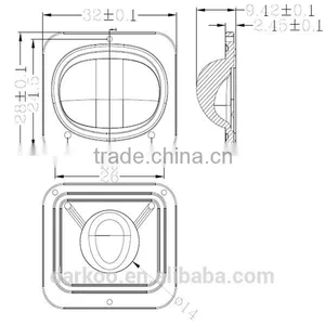 High-power 5050 Streetlight Silicone Lens DK24-143*68-TP-III-M thumbnail-3