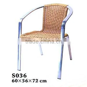 Alu Rnd Rattan Chair thumbnail-1