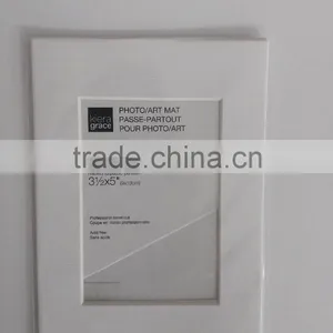 SUNBOW Single Mat 5*7" Opening 3.5*5", and Pre-cut Matboard for Photo Frame thumbnail-1