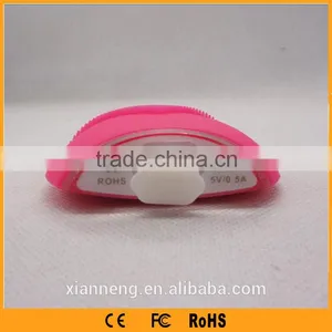 Rechargeable Silicone Anion Facial Cleansing Brush Vibrating Facial Massager Hypoallergenic thumbnail-4