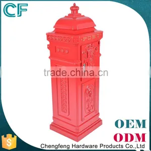 China Manufacturer Crown Decorative Modern Red Antique Mailbox Letterbox thumbnail-4