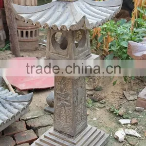 Hand Carved Garden Lantern, Decorative Stone Lanterns thumbnail-3