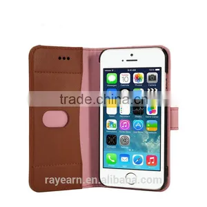 Flip Cover Leather Case Compatible With All Brands Smartphone for Apple IPhone With Button Close thumbnail-5