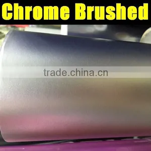 High Quality Chrome Matte Brushed Vinyl 1.52*20m thumbnail-5