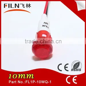 Plastic10MM With Wire Panel Mount Red 12V Pilot Light Sensor thumbnail-1