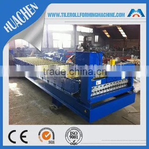 CNC Corrugated Profile Zinc Roofing Roll Forming Machine China Supplier thumbnail-2