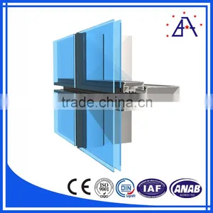 Frameless Glass Curtain Wall Aluminum Profile Extrusions thumbnail-5