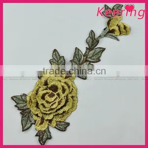 Handmade Applique Flower Embroidery Designs for Wedding Dress Decoration thumbnail-3