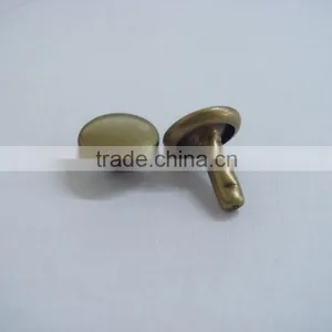 Flat Antique Brass Metal Jeans Rivet Without Logo thumbnail-2