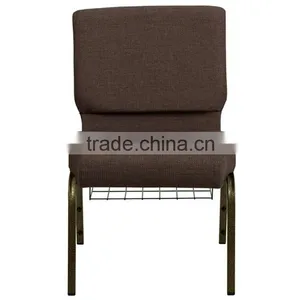 Stackable Sanctuary Seating Worship Chairs With Bookrack thumbnail-2
