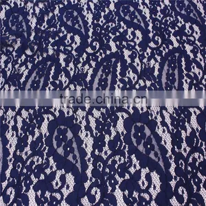 Great Design With Competitive Price Knitting Polished Heavy Cotton Nylon Lace Fabric for Evening Long Dresses thumbnail-2