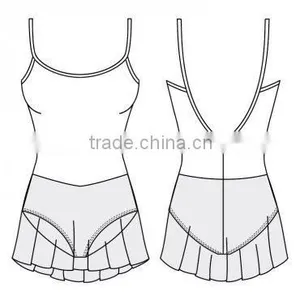 Skirted Camisole Ballet Leotard Wholesale Dancewear Leotard With Skirt SL510 thumbnail-1