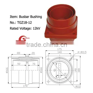 12kV TGZ18-12 Busbar Bushing Cast Epoxy Insulator thumbnail-1