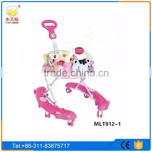 Hot Selling Lovely Baby Walker With Light and Music/Cheap 8 Wheels Baby Walker thumbnail-5