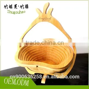 Bamboo Fruit Shaped Basket With Fruit Design thumbnail-4