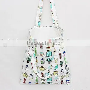 Prited Tea Set Bag, Tote Bag, Cotton Linen, Shoulder Bag, Tote Bag Pattern, Market Bag Grocery Bag, Printed Tote Bag, thumbnail-2